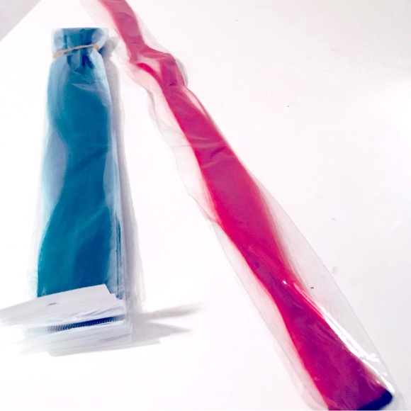 🌱 5 for 50! ❤️ Long Clip-In Hair Extension Bright Red 21” - Picture 4 of 8